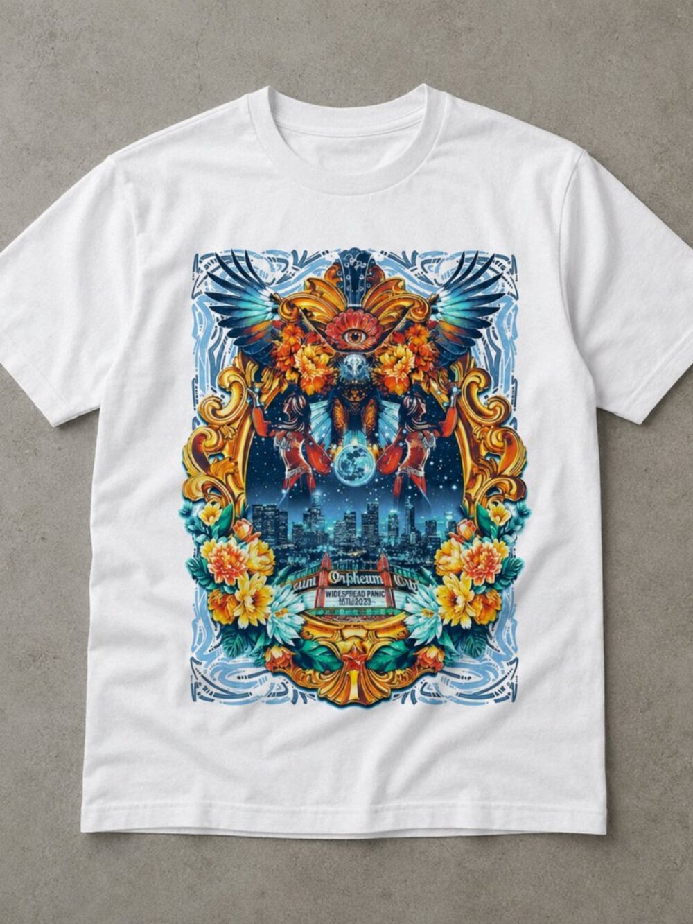 Widespread Panic Los Angeles July 23-25 2026 Event Graphic T-Shirt - Picture 1 of 2